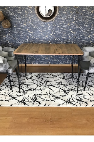 Yirmi15 Metal Ayaklı 70x110 Cm Eclipse Mutfak Masası