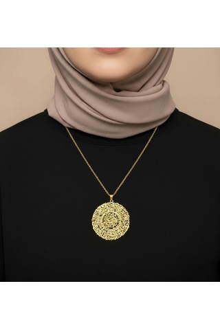 İnşirah Suresi Gümüş Kolye - Altın Altın