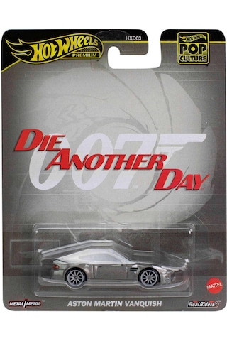 Hot Wheels Pop Culture Premium Arabalar Aston Martin Vanquish Hxd63 Jbl55 Gri