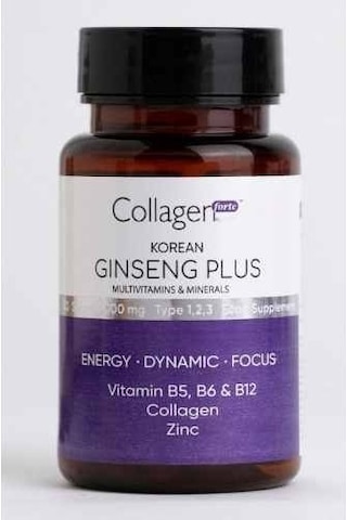 Collagen Forte Platinum Ginseng Plus Multivitamin & Mineraller Collagen Tip 1-2-3 30 Kapsül