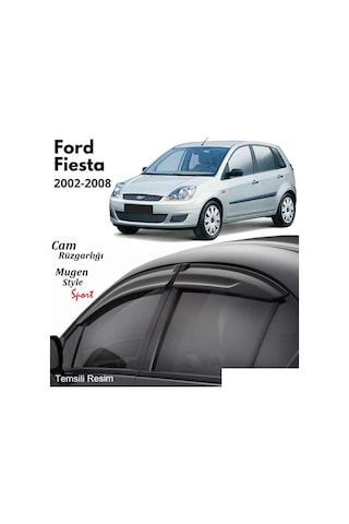 Ford Fiesta Cam Rüzgarlık Mugen Tip 4 Lü 2002-2009