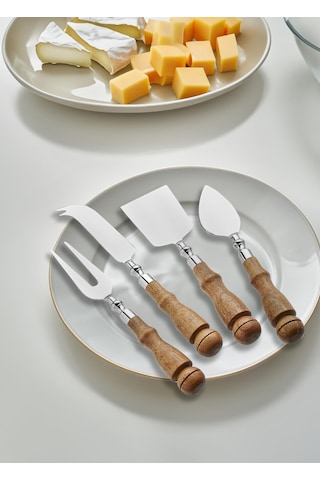 The Mia Woody Peynir Servis Takımı 4 Parça