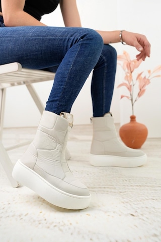 Beverly Hills Polo Club 40001 Krem Kadın Sneakers Bot-krem Krem