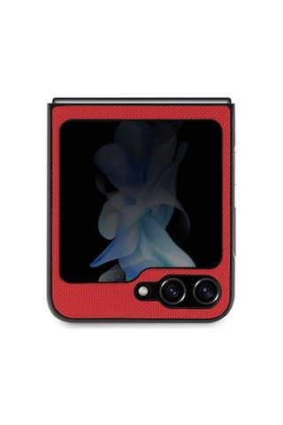 Galaxy Uyumlu Z Flip 5 Kılıf Lacoste Lisanslı Pu Pike Desenli İkonik Timsah Logolu