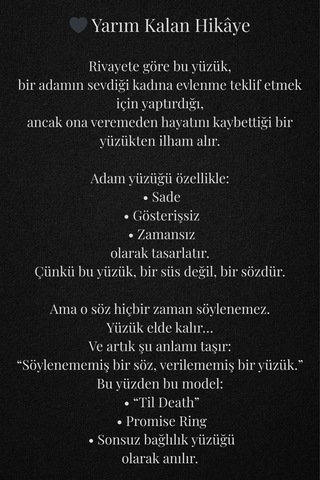 925 Ayar Gümüş Sonsuza Kadar Aşk Yüzüğü Til Death Model Erkek & Kadın Gümüş