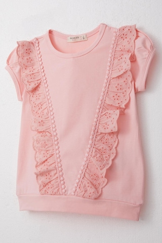 Breeze Kız Çocuk Tişört Güpürlü 1.5-5 Yaş, Pembe