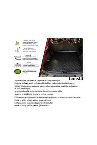 Toyota C-hr 2016 2017 2018 2019 2020 2021 2022 İle Uyumlu Bagaj Havuzu Paspası Kokusuz A+ Kalite 1 Adet