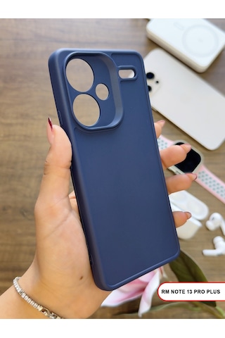 Redmi Note 13 Pro Plus Uyumlu Kamera Korumalı Darbeye Dayanıklı Renk Atmayan Keep Silikon Kılıf Lacivert