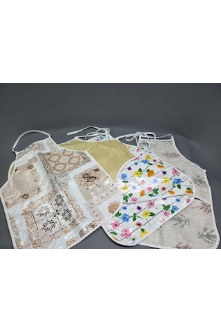 Su Geçirmez Pvc Muşamba Önlük Çeşitleri - 1 Adet 50 Cm Önlük Renkli, Biyeli Mutfak Önlüğü Başak Ev Tekstili