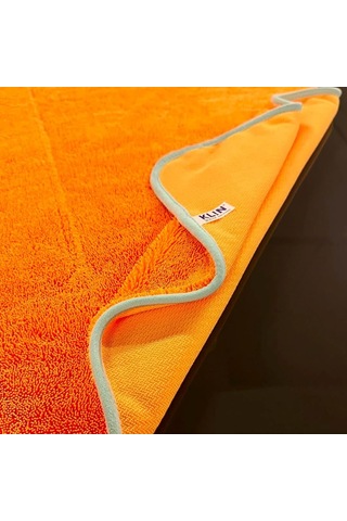 Tulpar Kimya Klın Drying Zero Hd Plus Mikrofiber Kurulama Havlusu 950 Gsm Uzun Tüylü Turuncu - 90x70 Cm