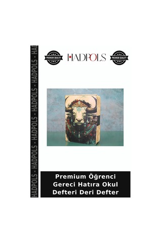 Premium Öğrenci Gereci Hatıra Okul Defteri Deri Defter Diğer