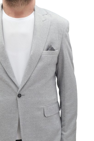 Twenhil Dmctekstil Erkek Ckt-203 Desenli İtalyan Kesim Dar Kalıp Tek Düğme Blazer Ceket Gri