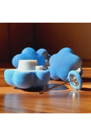 Yorgan,nevresim Sabitleyici 4adet -mavi Çiçek