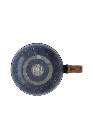 Leydi Marble Natura Granit Wok Tava 26 CM