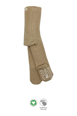 Tekli Kaymaz Mix Havlu Külotlu Çorap 50501 Bej Çok Renkli