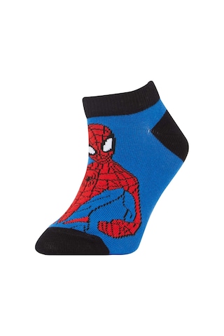 DeFacto Erkek Çocuk Marvel Spiderman Pamuklu 3'lü Patik Çorap X9652A6NSKR1