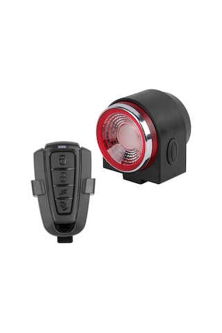 Ranyeek Usb Şarjlı Bisiklet Arka Lambası, Akıllı Fren Ve Sesli Uyarı Sistemi İle Gece Güvenliği Sağlar Çok Renkli