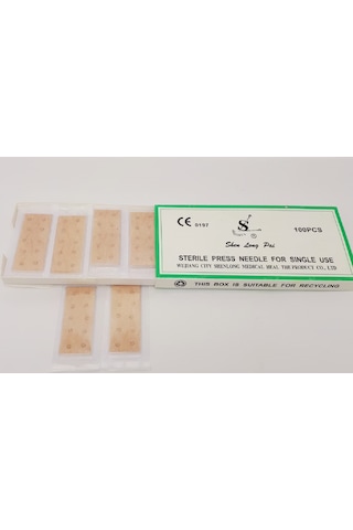 Shenlong Press Needle 0.22 X1.7 Mm-d 100 Adet Kalıcı Kulak Iğn...