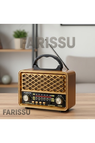 Everton Rt-735 Retro Tasarım Güneş Enerjili Bluetooth Usb/tf Mp3 Fm/am/sw Radyo