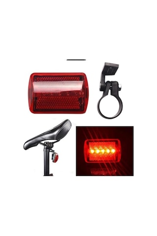 Zhltools Ledli Bisiklet Arka Stop İkaz Lambası Kırmızı