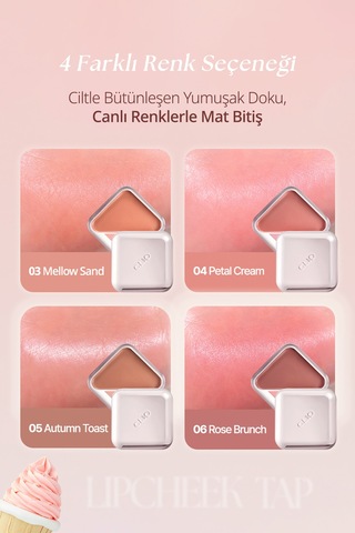 Clıo Essential Lipcheek Tap Blur 03 Mellow Sand