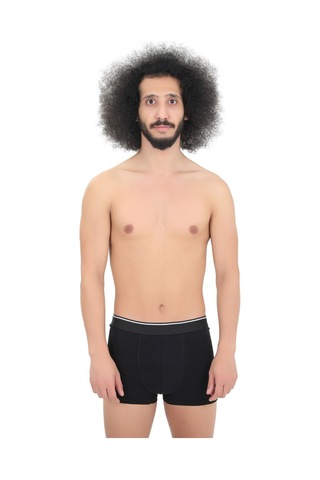 Andredimoda Erkek Pamuklu Likralı Boxer 5'li Premium Paket Çeyizlik Özel Dizayn Siyah Siyah