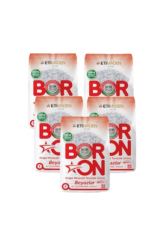 Boron Doğal Mineralli Beyazlar için Temizlik Ürünü  5 x 4 KG