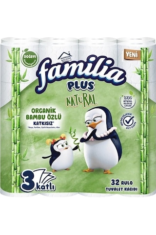 Familia Plus Tuvalet Kağıdı 3 Katlı 96 Lı Paket Natural 3pk 32