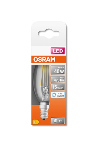 Osram Led Flament 4w 6500k 470lm E14 Duy Beyaz Işık Ampul