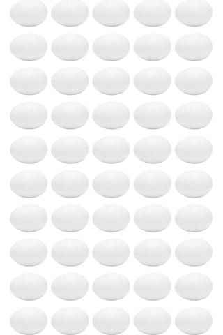 Yuntech01 50 Adet Plastik Somut Güvercin Yumurtası - Yetiştirme İçin Yaratıcı Kuluçka Yardımcısı - Ortam Dostu Ve Güvenli Malzeme