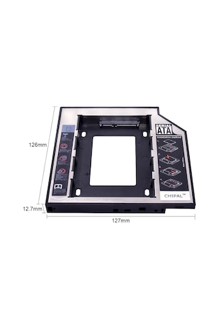 12.7Mm Caddy Ssd Sata Harddisk Kutu Notebook Hdd Kızak
