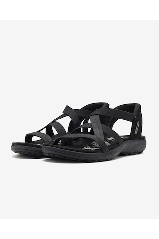 Skechers Reggae Slım - Stretch Flex Kadın Siyah Sandalet 163460 Bbk Siyah
