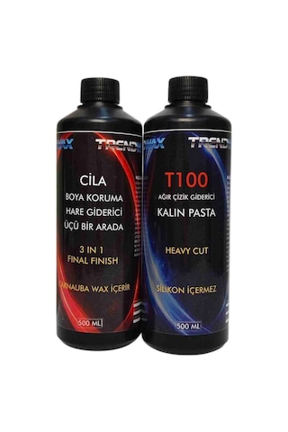 Trendwax 2li 500ml Pasta Cila Seti Kalın Pasta Ve Koruyucu Cila Wax