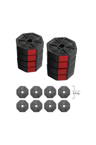 Tan Spor 20 Kg Dambıl Halter Ağırlık Plakası 4 x 5 KG