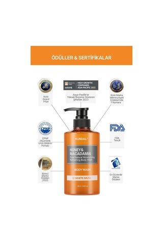Kundal White Musk Yoğun Nemlendirici Vücut Yıkama Jeli 500 ML