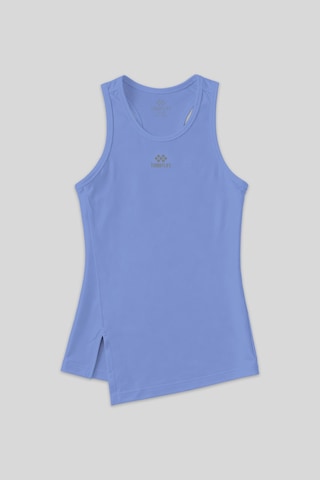 Tommy Life Eflatun Yırtmaç Detaylı O Yaka Sıfır Kollu Standart Kalıp Kadın Spor Atlet - 97256 Mor