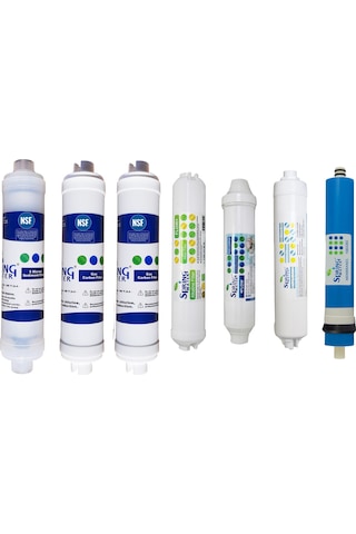 Spring Water 7'li Filtre Seti - 11 Aşamalı Modeller İçin Spring Water 7'li Filtre Seti - 11 Aşamalı Modeller İçin