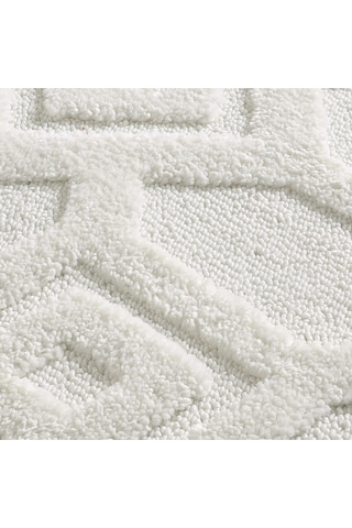 Mariesse Home Elit Bukleli Yumuşak Peluş Post Shaggy Çocuk Odası Oturma Odası Salon Mutfak Halısı 0636a Krem