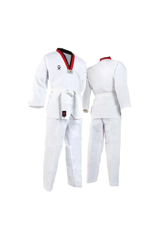Top Glory Imlpe01 Pum Yaka Taekwondo Elbisesi Beyaz 001