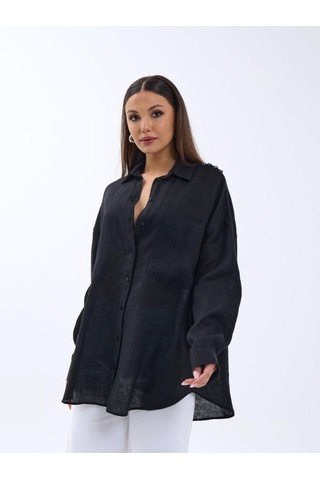 7399 Gömlek-siyah Si Yah