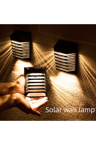 Mufunye Ev, Bahçe Ve Duvar İçin Su Geçirmez Güneş Enerjili Aydınlatma Lambası - 6-12 Saat Sürekli Işık, Kolay Kurulum Yh0613