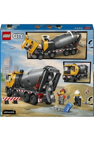 Büyük Beton Mikseri Oyun Seti - 7 Yaş Ve Üzeri İçin 3 Minifigür İle