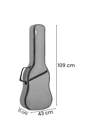 Midex Cs-41pak Akustik Gitar Çantası Soft Case Kılıf Gigbag Askı Capo Pena Dahil