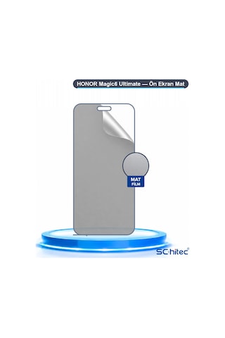 Honor Magic6 Ultimate Uyumlu Ön Yüzey Mat Hidrojel Ekran Koruyucu 08400525