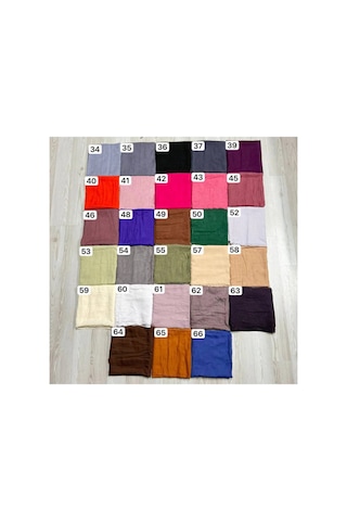 Myreal Bambu Kraş Şal Mürdüm - Ütü Gerektirmeyen Doğal Doku 90x200 Cm