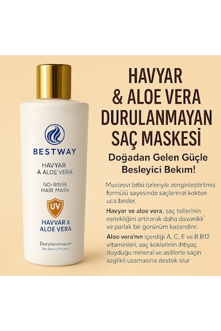 Bestway Havyar Ve Aloe Veralı Durulanmayan Saç Maskesi