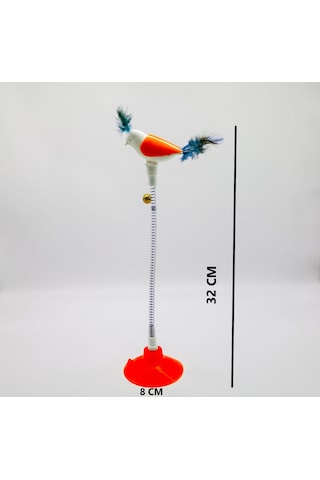 Tineke Vantuzlu Yaylı Kuş Kedi Oyuncağı