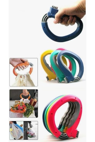 Mucit Home Market Poşet Taşıma Aparatı Ağır Malzeme, Çanta Taşıyıcı Kolu Tutacağı Renkli