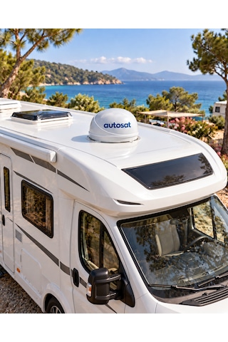 Autosat Mba 30 Mobil Uydu Anteni. Tekne, Karavan, Balıkçı Teknesi İçin Uygun. 3 Çıkışlıdır.