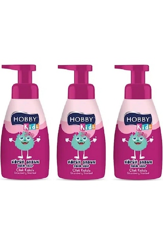 Hobby Kids Köpük Sabun Çilek Kokulu 200 ML x 3